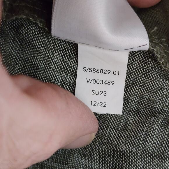 Athleta Voyager Linen Short Womens Plus Size 20 Green NEW Retail $79 - Picture 8 of 15